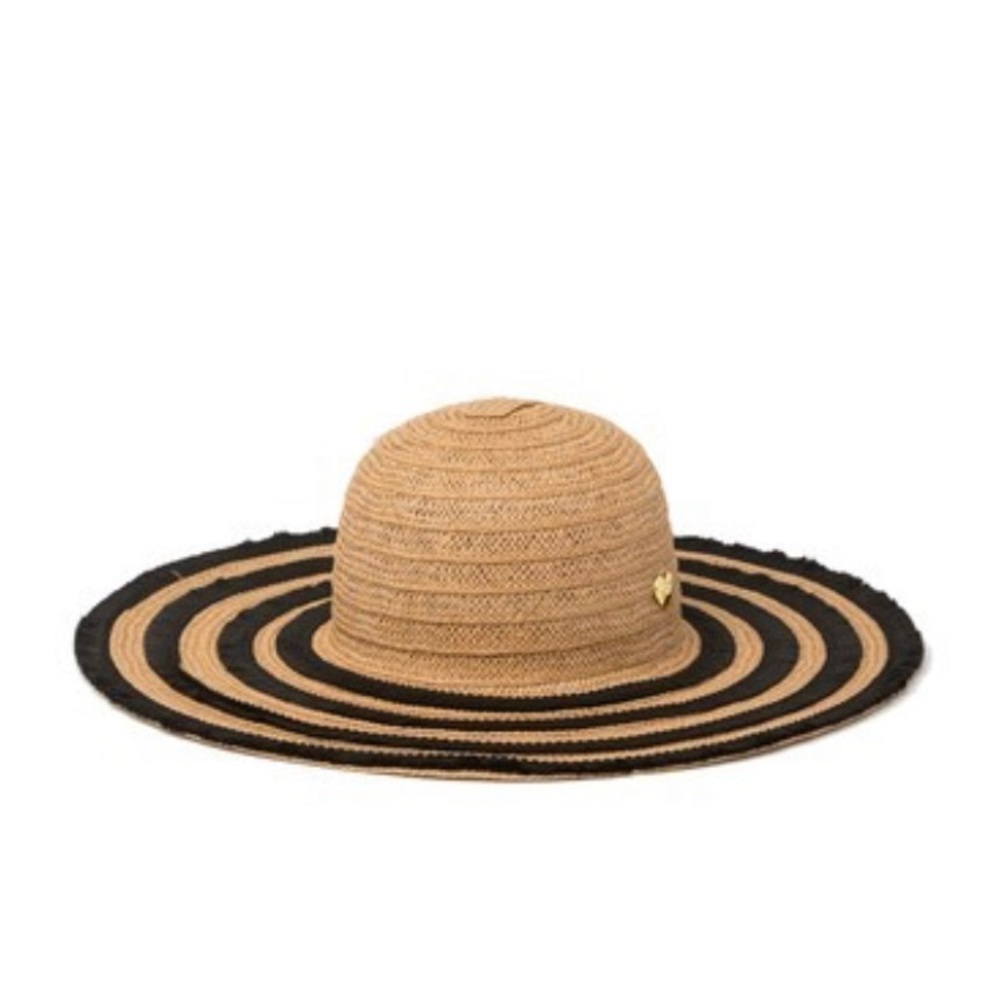 NWT Betsey Johnson Friged Floppy Hat - Picture 3 of 6